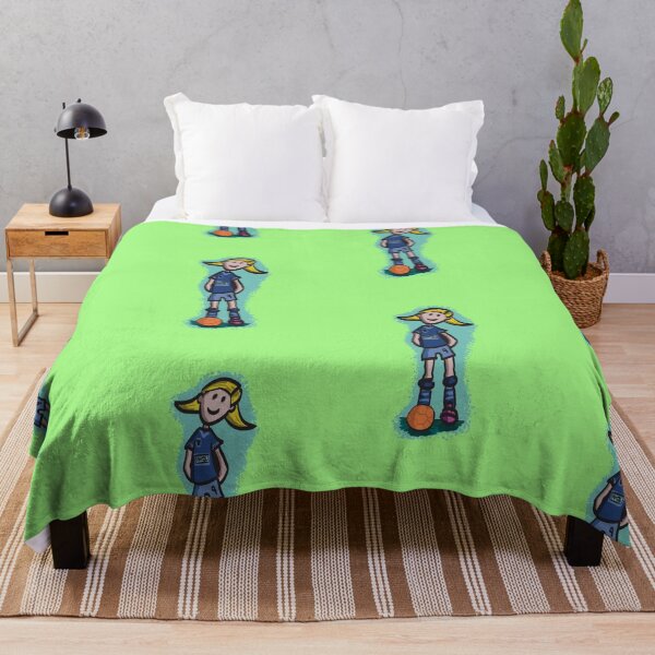Item preview, Girl football player (soccer) designed and sold by SombreroDoodles.