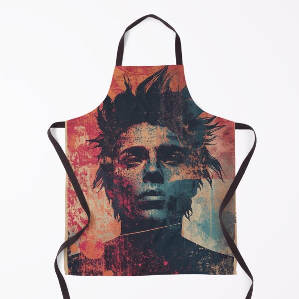 Item preview, Grunge Punk Portrait Messy Hair Street Art designed and sold by ERODED SELF.