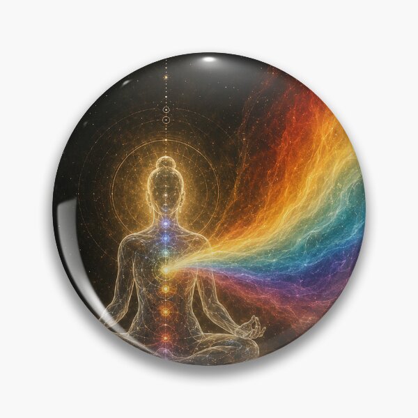 Item preview, The Spectrum Within: Reflection – Chakra Meditation Rainbow Art designed and sold by SacredLensV.