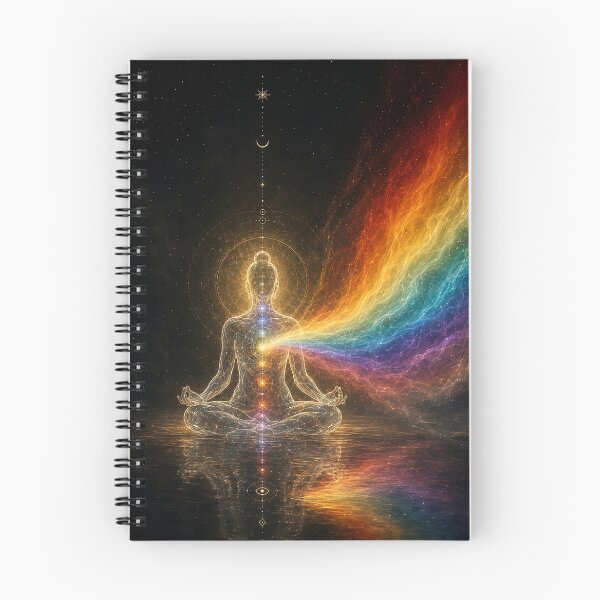 Item preview, The Spectrum Within: Reflection – Chakra Meditation Rainbow Art designed and sold by SacredLensV.
