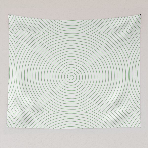 Item preview, Minimalist wavy spiral -light green- designed and sold by Houst-cn.
