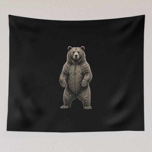 Item preview, Bear Wildlife Illustration with Detailed Fur and Claws designed and sold by anapldv.
