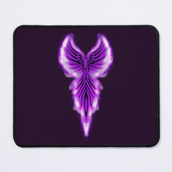 Item preview, Purple Phoenix Rising Silhouette with Glowing Fire Aura designed and sold by URSM.