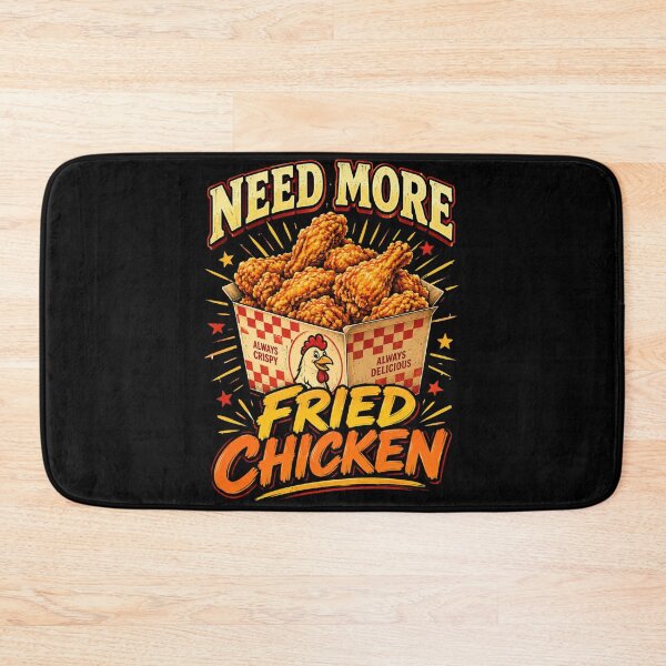 Item preview, fried chicken retro food graphic with crispy takeout designed and sold by anapldv.