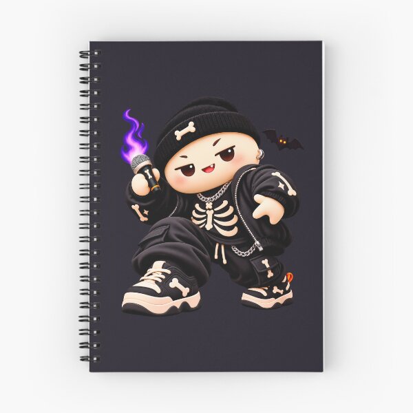 Item preview, Kawaii Skeleton Rapper Halloween Mochi designed and sold by ImagenFusionP.