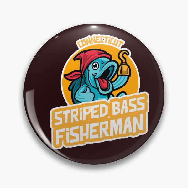 Item preview, CONNECTICUT STRIPED BASS FISHERMAN designed and sold by JamiesLocker.