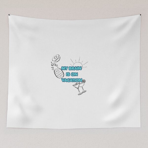 Item preview, My Brain Is on Vacation  designed and sold by outlineArts.