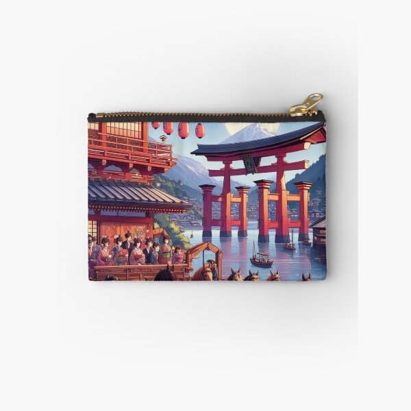 Item preview, Moonlit Torii Gate and Mount Fuji – Japan Art designed and sold by liondrifter.