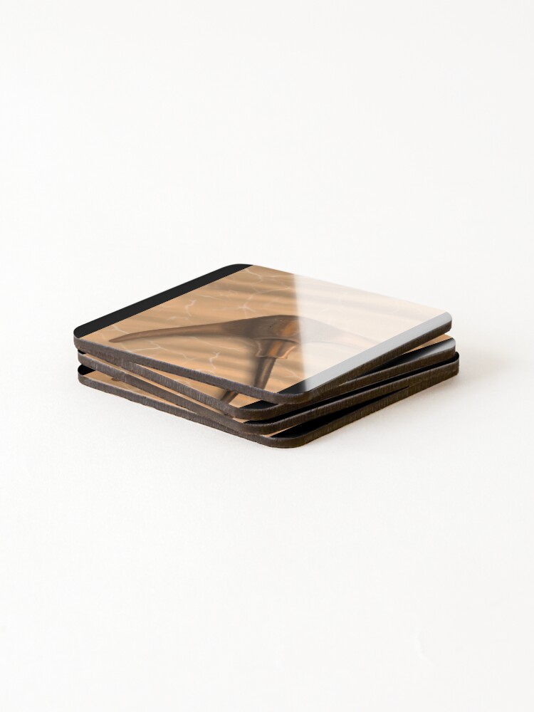 Thumbnail 4 of 5, Coasters (Set of 4), Stylized Poolside Halberd Design designed and sold by Fibi-studio.