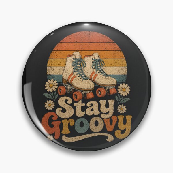 Item preview, Stay Groovy – Retro Roller Skates designed and sold by QuixoticDigital.