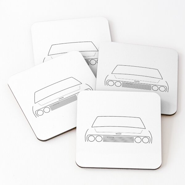 Item preview, Jensen Interceptor Classic Car Outline Graphic (Black) designed and sold by EdwinaSeay.
