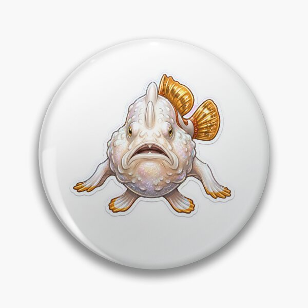 Item preview, Iridescent Frogfish Holographic Reef Sticke designed and sold by KenworksDigital.