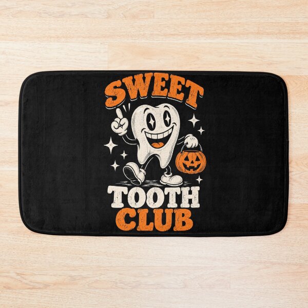 Item preview, tooth Sweet Tooth Club Spooky Halloween Candy Skull Art designed and sold by anapldv.