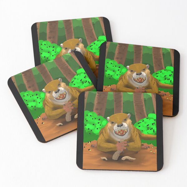 Item preview, Playful Cartoon Badger in a Forest designed and sold by Fibi-studio.