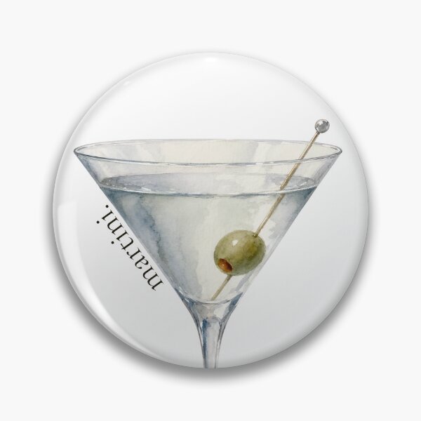 Item preview, Classic Olive Martini Cocktail Bar Cart Art designed and sold by UnripeAlmond.