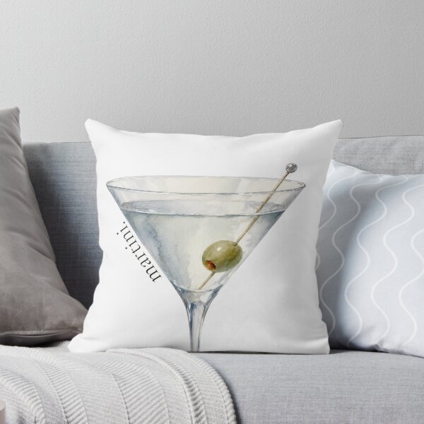 Item preview, Classic Olive Martini Cocktail Bar Cart Art designed and sold by UnripeAlmond.