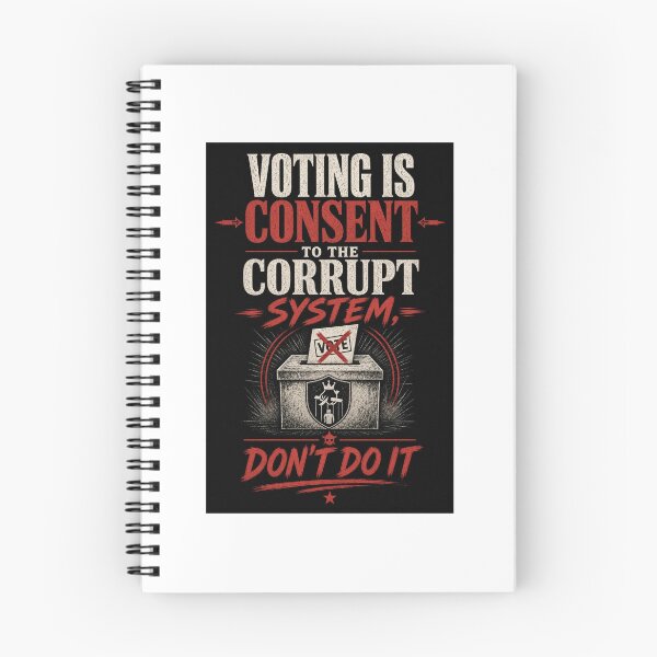 Item preview, Voting is consent to the corrupt system, don't do it designed and sold by INEEDBABYPOWDER.