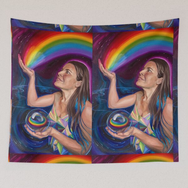 Item preview, Finding Gratitude (self portrait) designed and sold by Meredith Rose Paintings.