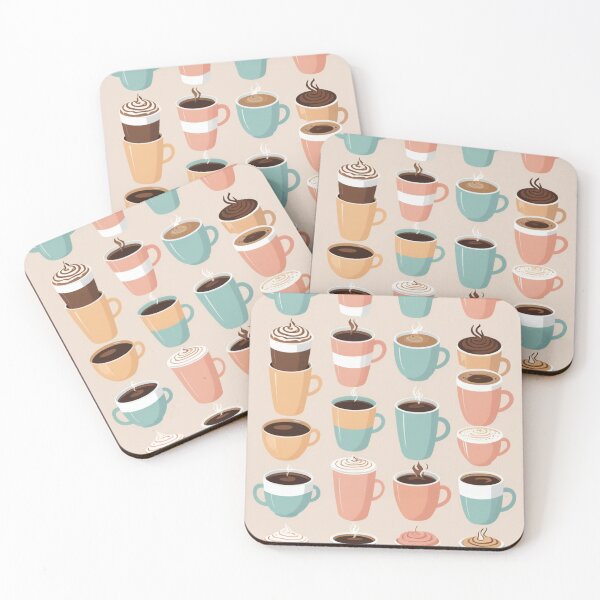 Item preview, Coffee Cup Character Soft Pastel Style – Coffee lover gift designed and sold by michallechowicz.
