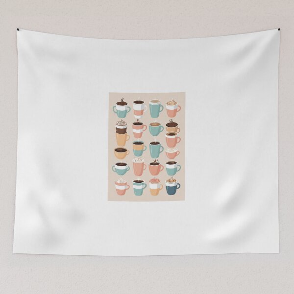 Item preview, Coffee Cup Character Soft Pastel Style – Coffee lover gift designed and sold by michallechowicz.