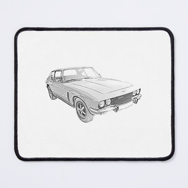 Item preview, Jensen Interceptor 1970S British Classic Car Front 34 Monochrome designed and sold by EdwinaSeay.
