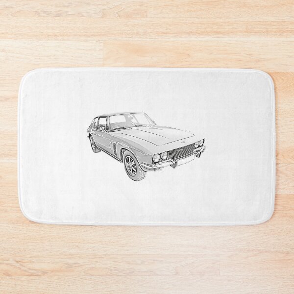 Item preview, Jensen Interceptor 1970S British Classic Car Front 34 Monochrome designed and sold by EdwinaSeay.
