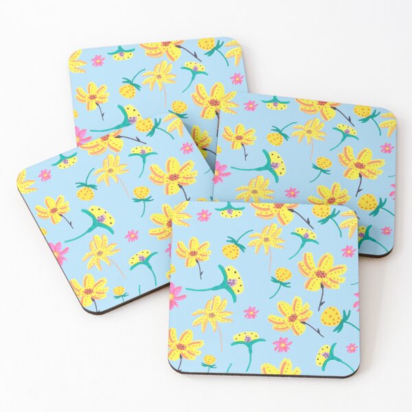 Item preview, Yellow Floral Pattern in Acrylic Markers designed and sold by ElizabethCoelho.