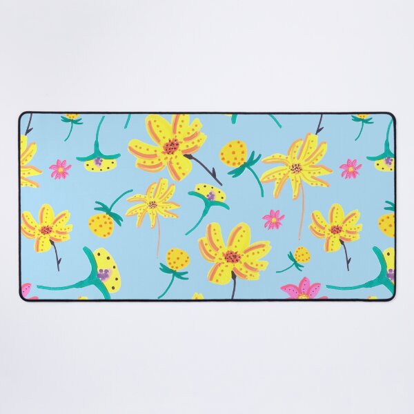 Item preview, Yellow Floral Pattern in Acrylic Markers designed and sold by ElizabethCoelho.