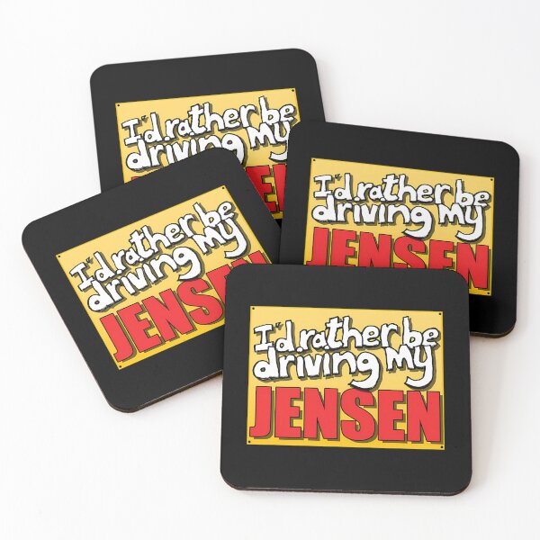 Item preview, I'D Rather Be Driving My Jensen designed and sold by EdwinaSeay.