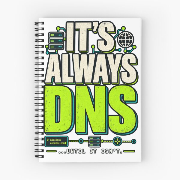 Item preview, It's Always DNS Tech Support Humor Work Humor designed and sold by WolfmanProphecy.