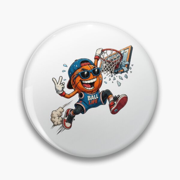 Item preview, Cool Cartoon Basketball Ball Life Slam Dunk designed and sold by BlasiseDS.