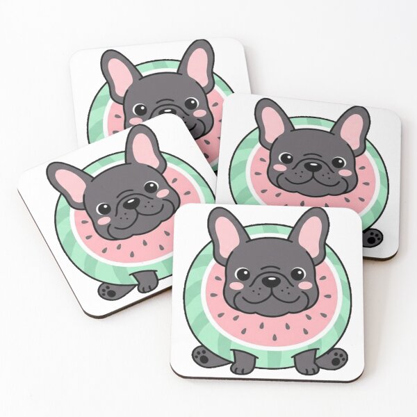 Item preview, Watermelon Frenchie - Sweet Summer Puppy designed and sold by conamor-bymel.