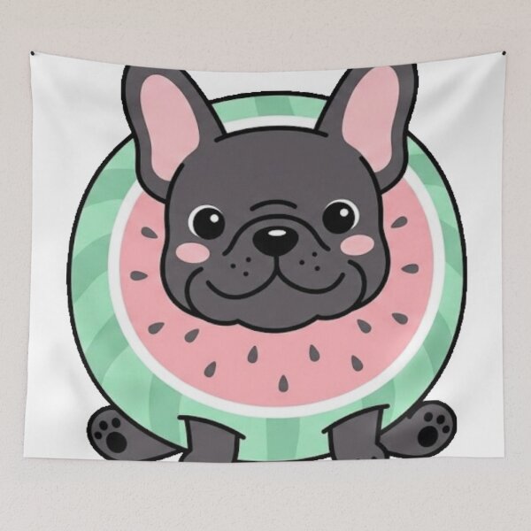 Item preview, Watermelon Frenchie - Sweet Summer Puppy designed and sold by conamor-bymel.