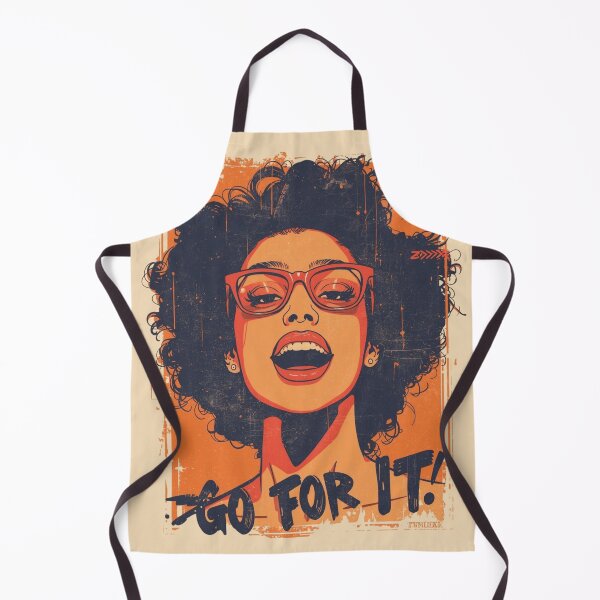 Item preview, Go For It Retro Grunge Afro Woman Pop Art designed and sold by ERODED SELF.