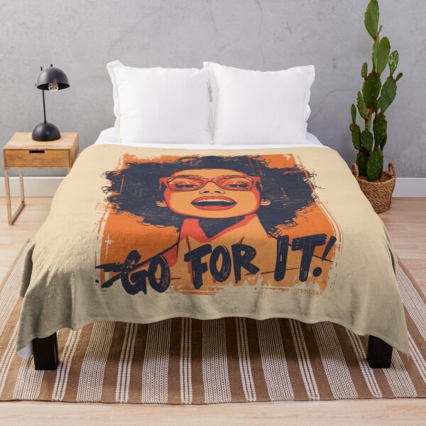 Item preview, Go For It Retro Grunge Afro Woman Pop Art designed and sold by ERODED SELF.