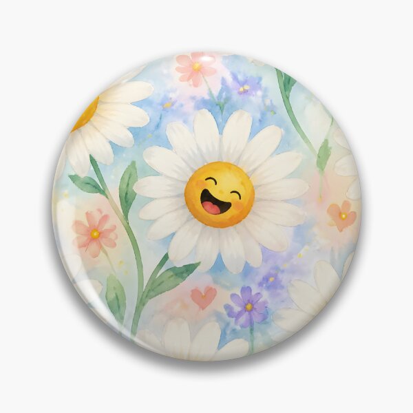 Item preview, Cute Smiling Daisy Flowers designed and sold by naragon4289.