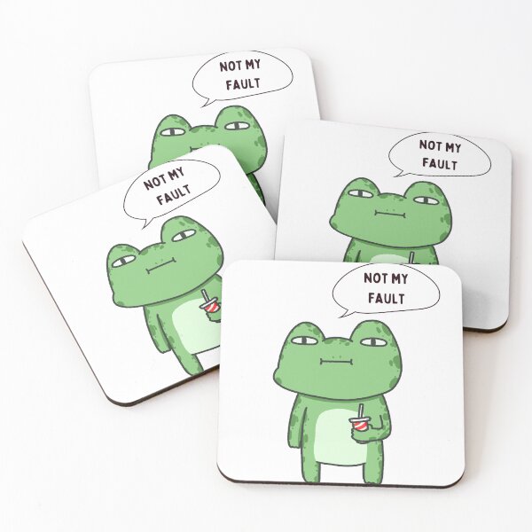 Item preview, Not My Fault Frog Meme designed and sold by Nol1ytv.