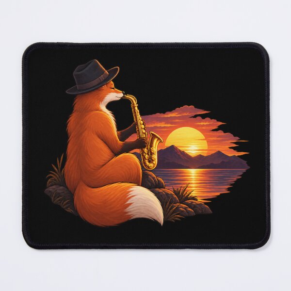Item preview, saxophone fox designed and sold by Konvero.