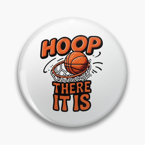 Item preview, Hoop There It Is Basketball Quote Design designed and sold by BlasiseDS.