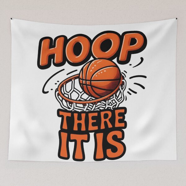 Item preview, Hoop There It Is Basketball Quote Design designed and sold by BlasiseDS.