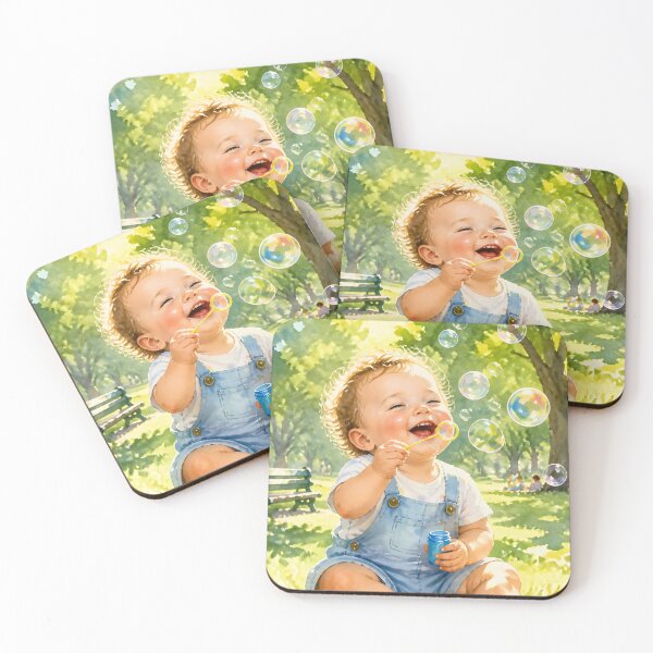 Item preview, Happy Baby Blowing Bubbles in Sunny Park designed and sold by naragon4289.