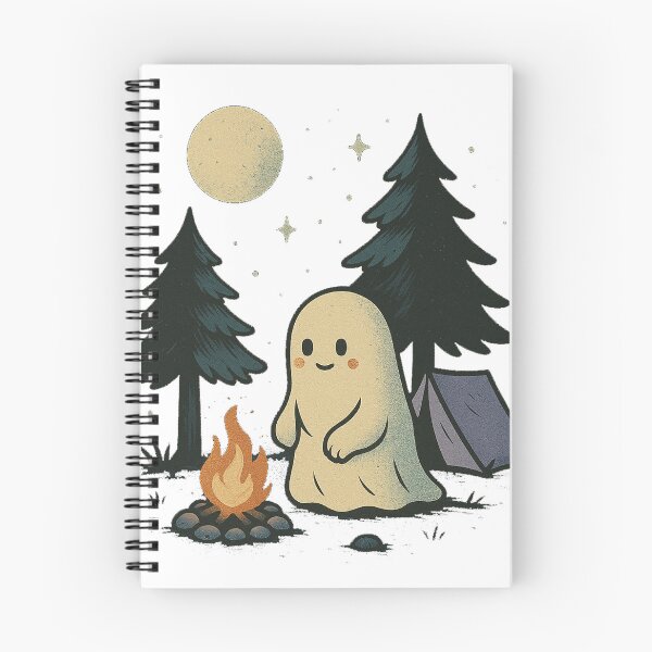 Item preview, Cute Ghost Camping by the Fire designed and sold by Stayfrostybro.