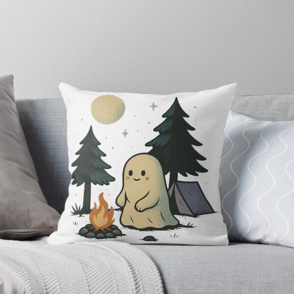 Item preview, Cute Ghost Camping by the Fire designed and sold by Stayfrostybro.