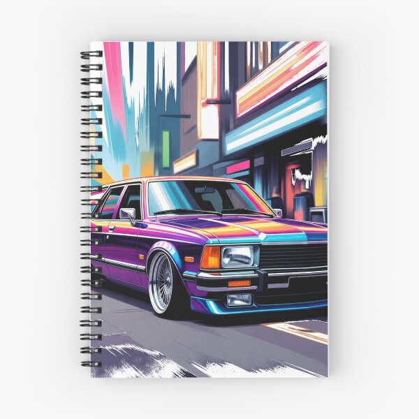 Item preview, vintage station wagon in an urban scene designed and sold by maistrTREASURE.