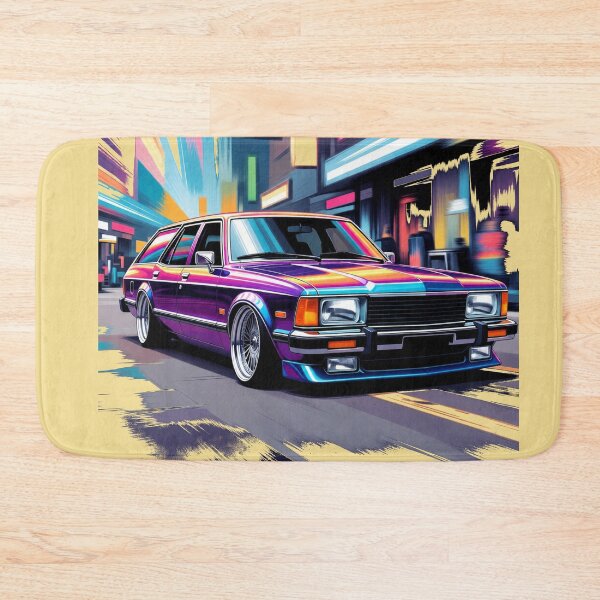 Item preview, vintage station wagon in an urban scene designed and sold by maistrTREASURE.