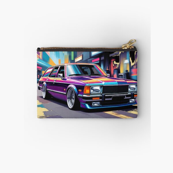 Item preview, vintage station wagon in an urban scene designed and sold by maistrTREASURE.