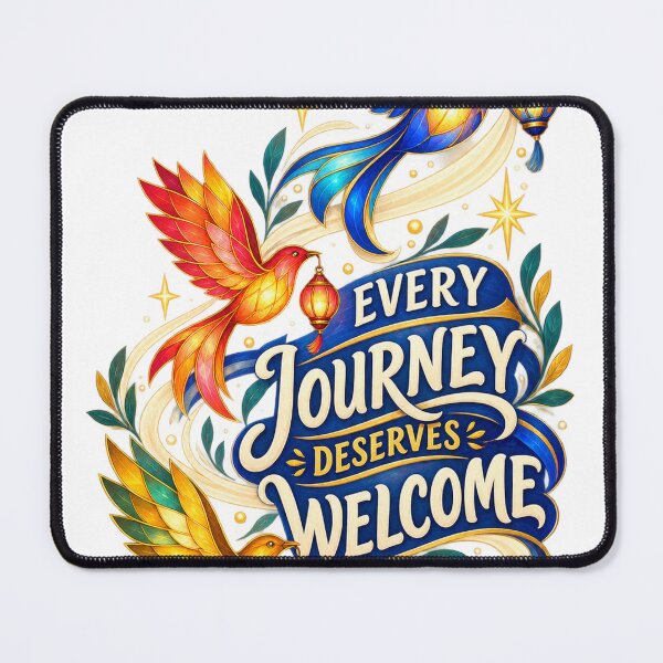 Item preview, Every Journey Deserves Welcome designed and sold by GraphycoPublish.