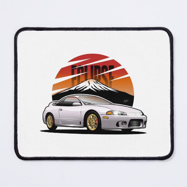Item preview, Mitsubishi Eclipse GSX with Gold Rims Color JDM Sport Car designed and sold by Juan-Art-22.
