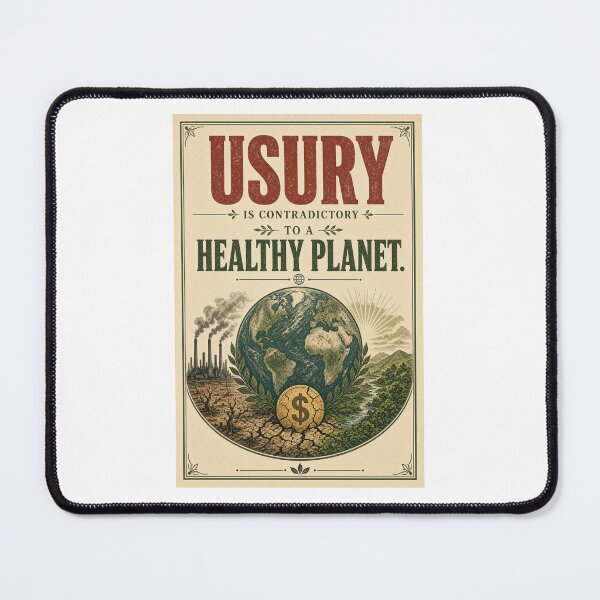 Item preview, Usury is contradictory to a healthy planet.  designed and sold by INEEDBABYPOWDER.