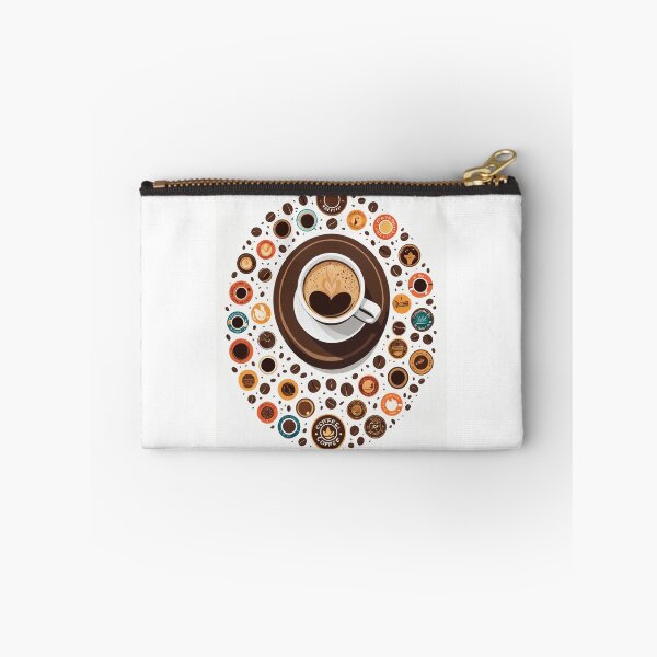 Item preview, Coffee Cup Character Circular Badge Emblem – Coffee lover gift designed and sold by michallechowicz.